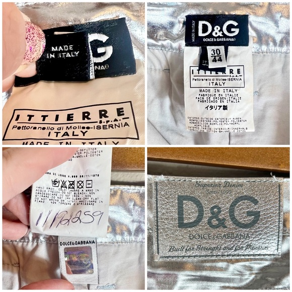 Dolce & Gabbana Metallic Silver Leather Mini Skirt - Picture 7 of 10